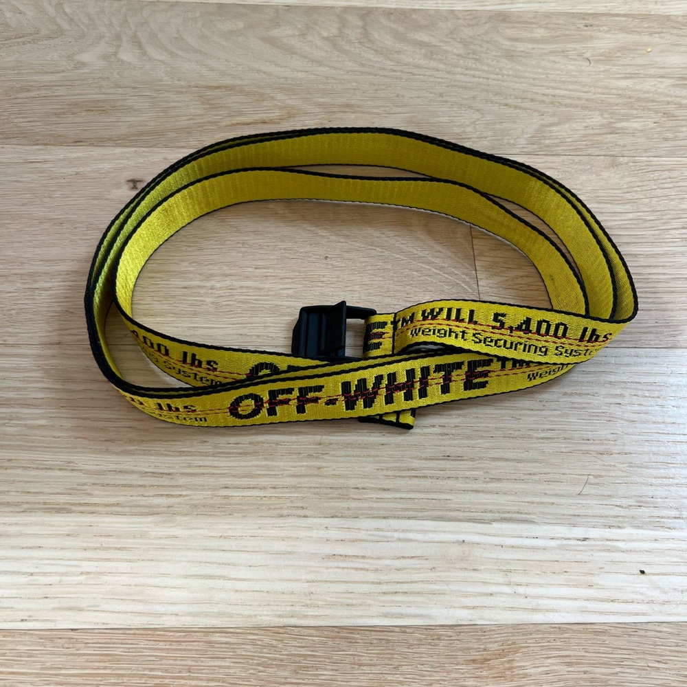 Off-White Yellow Industrial Belt